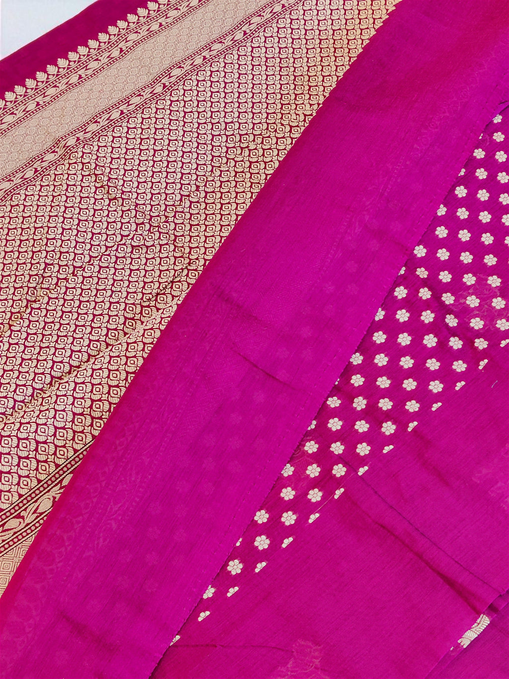 Nandi Embroidered Pure Cotton Banarasi Saree from Varanasi